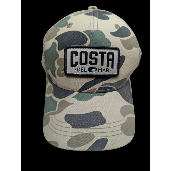 Costa Del Mar Men's Duck Camo Trucker Hat Cap One Size - Picture 1 of 6